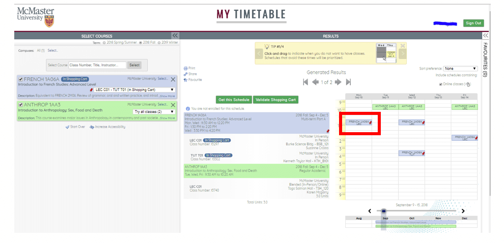 Selecting multi-term courses through MyTimetable