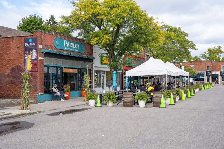 Westdale, a student housing neighborhood. Close up of 